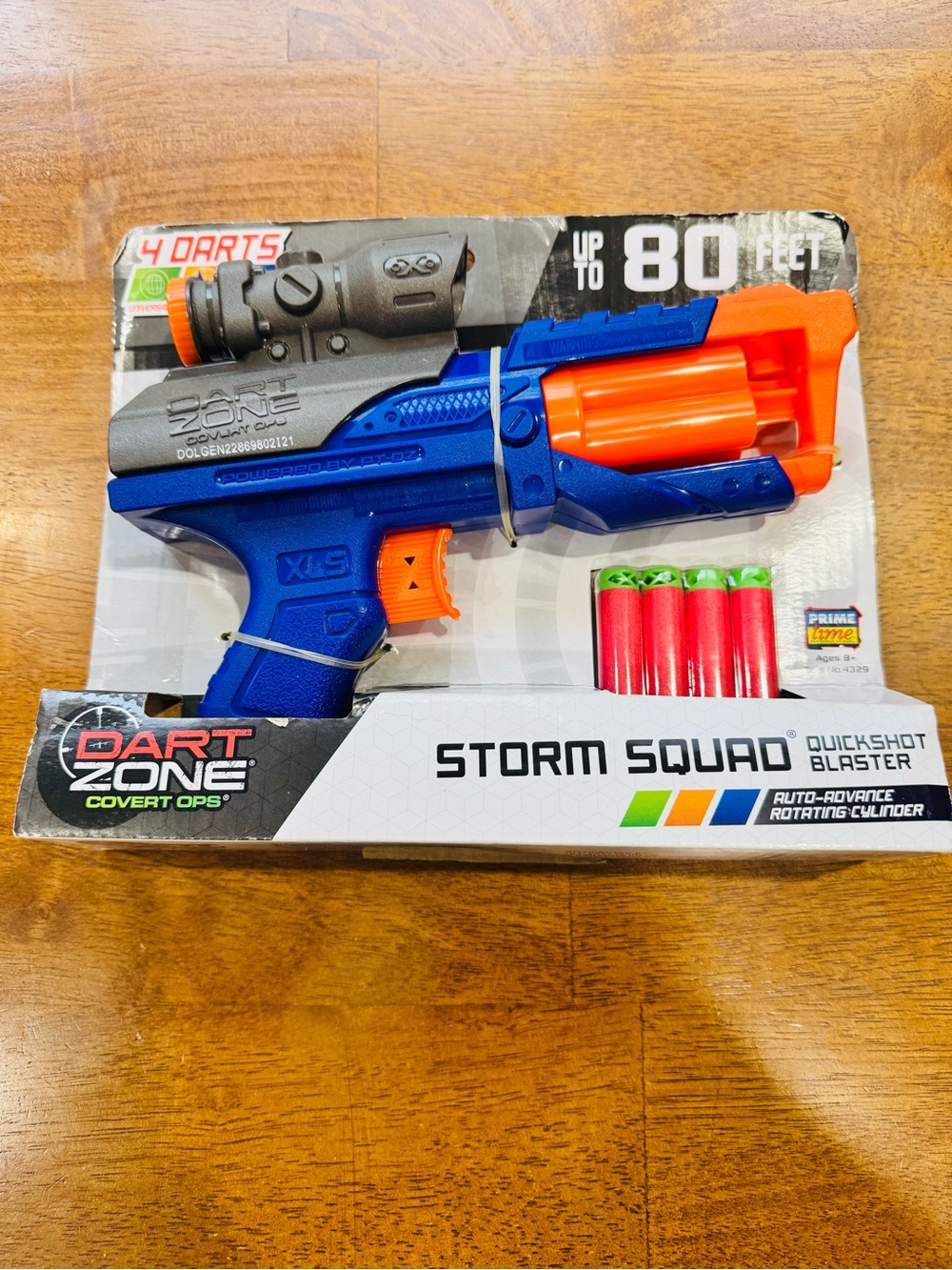 DART ZONE COVERT OPS STORM SQUAD QUICK SHOT BLASTER DART TOY UP TO 80 FEET NIB